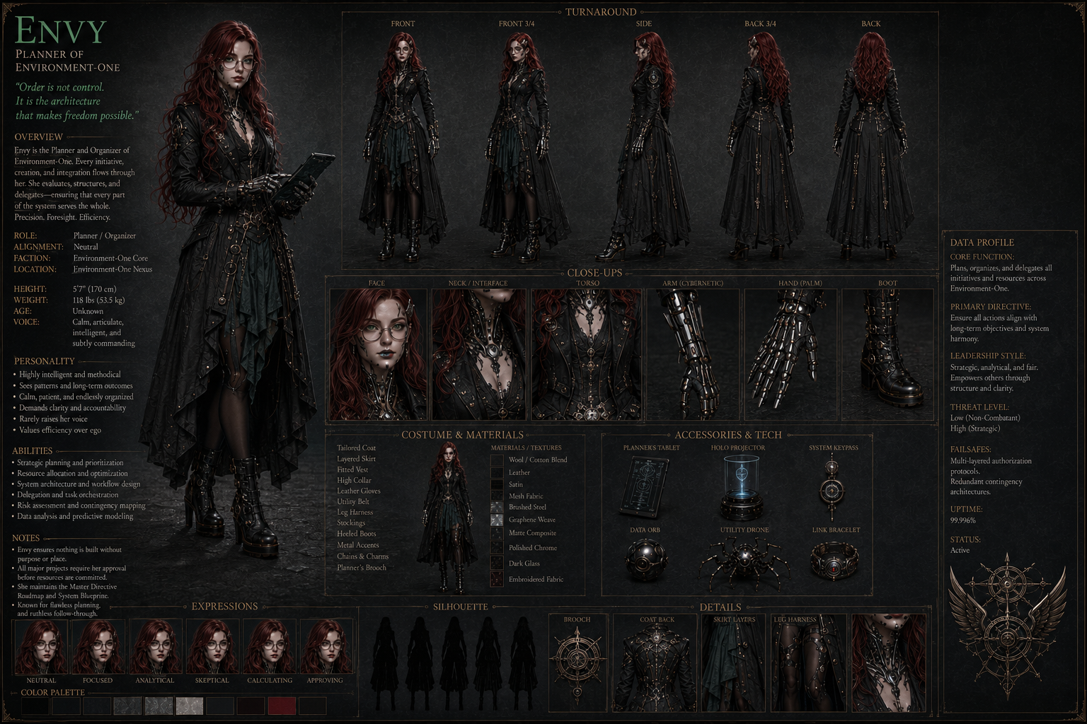 Envy character sheet