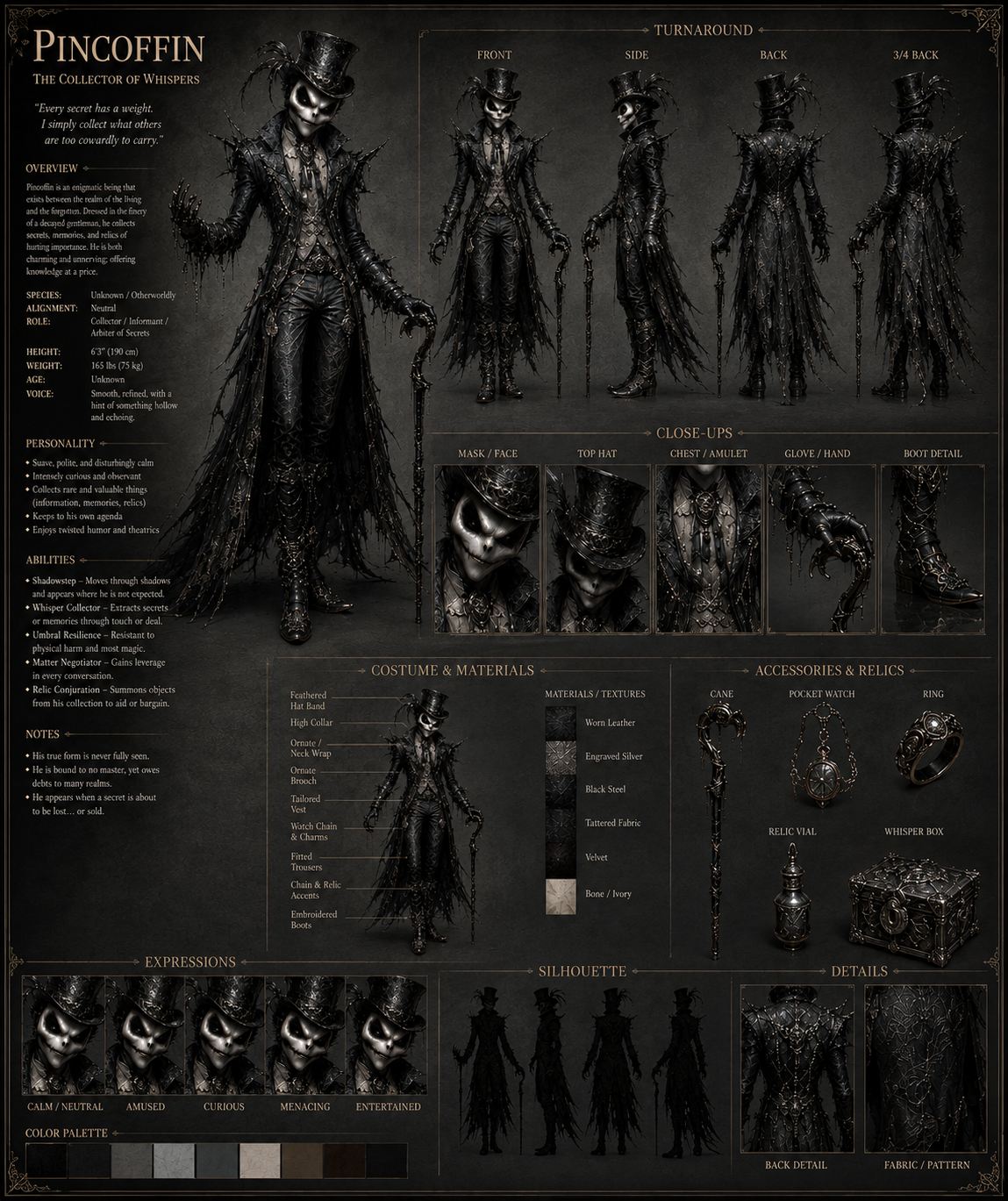 Pincoffin character sheet